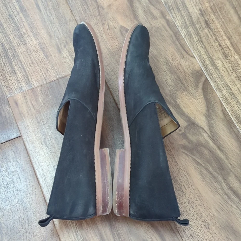 Franco Sarto Black Leather Loafers